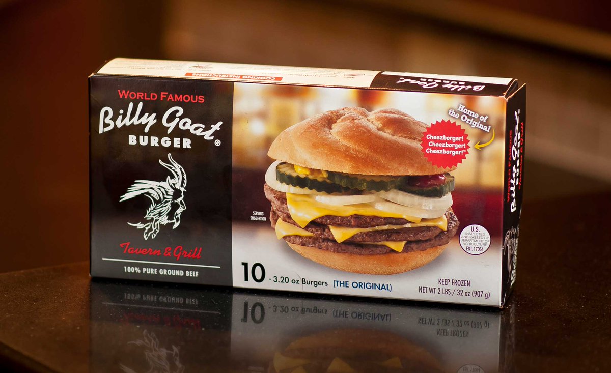 Cheezborger's tweet photo. The world's biggest retailer now has the world's best burgers!
Billy Goat Tavern Burgers are now at Walmart! https://t.co/6Wqq0A5e9u