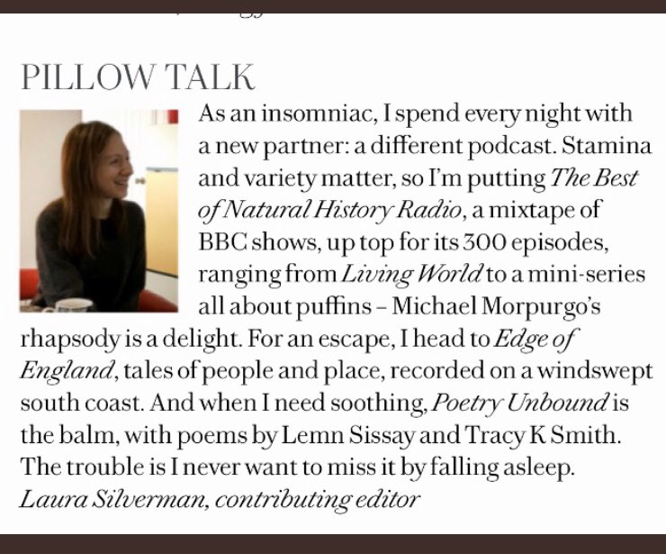 EmilyKJeffery's tweet photo. Delighted our little #podcast @edgeofengland is sharing a paragraph with @lemnsissay, Michael Morpurgo and Tracy K Smith in @countryliving mag. New episode of sea, stories and just a little bit of #lockdown kerfuffle coming v soon. #Sussex https://t.co/HKHNWnq2FK