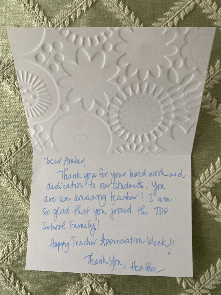 teachingin3's tweet photo. Sometimes it’s the small things that make the biggest impact in these Unprecedented times! Thank you @HeatherDenmyer! https://t.co/P6kk4hkc82