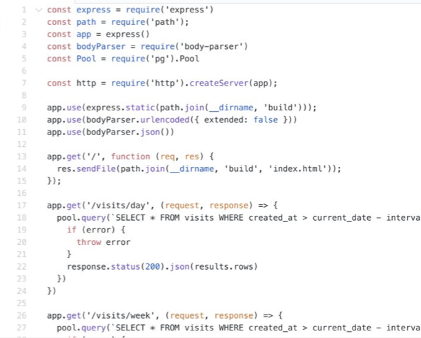 Is this really what modern web app development looks like to people these days? We truly are living through the dark ages. The boiler plating, the low-level distractions, the raw pool handling + sql, the configuration situps. Lordy.