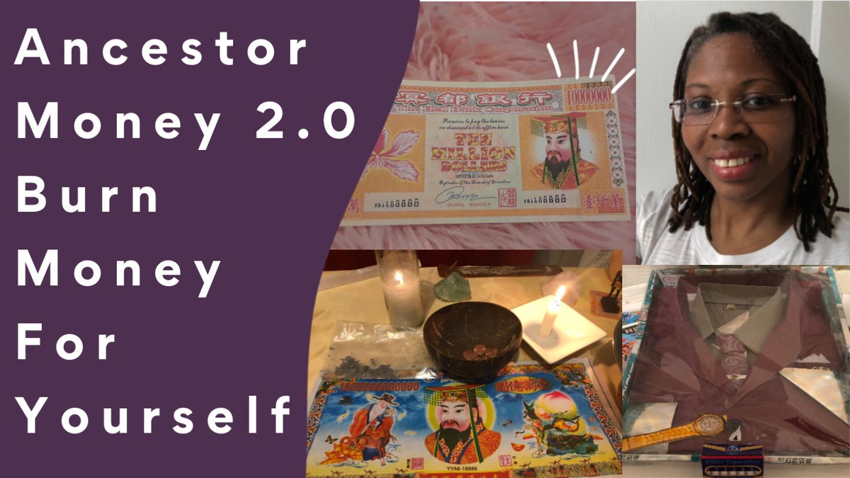 22Azurite's tweet photo. #NewVideoAlert #AncestorMoney #JossPaper
Did you know you can burn Joss Paper for yourself?? You can -- I tell you how! New vid on #YouTube
(A #spirituality channel)
https://t.co/lhSo3IzAz1 https://t.co/cZ7qxVazTK