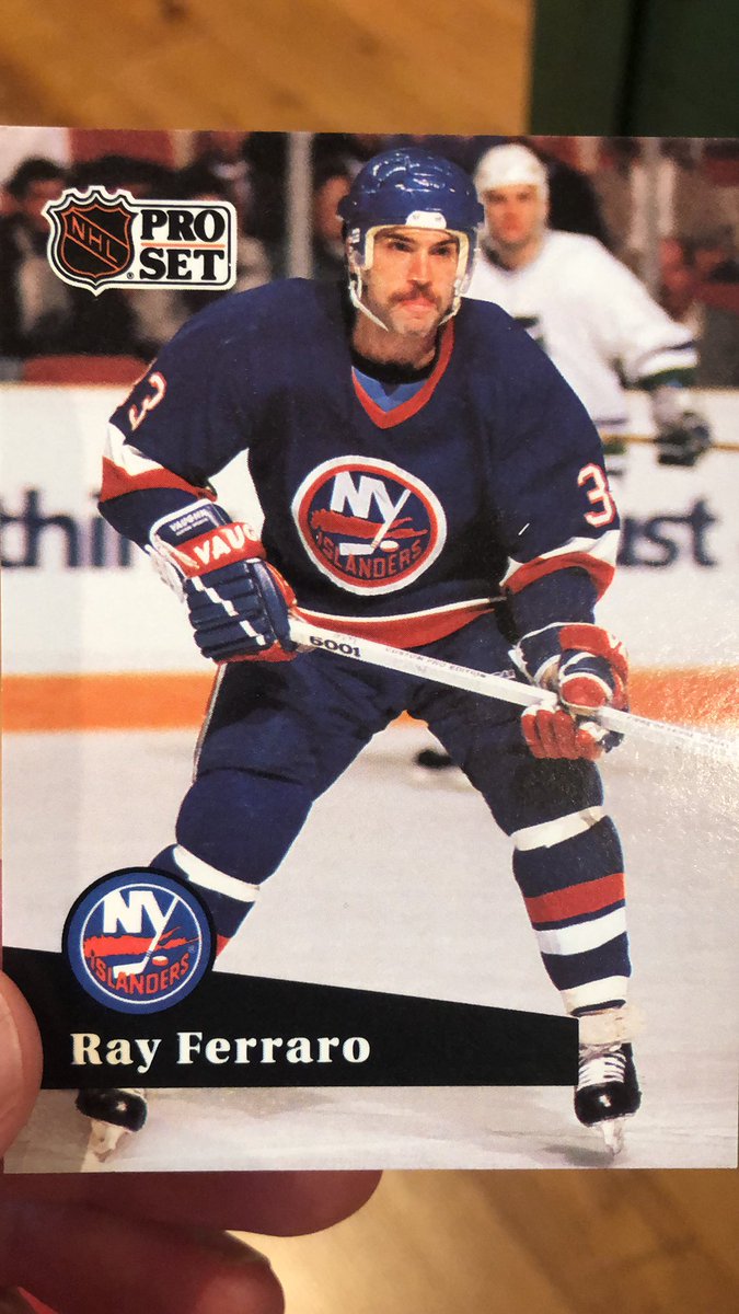 For the past 12 years, I have spent every Wednesday in the spring coaching lacrosse. Today, I will be hosting our first ever hockey card club online instead. I knew there was a reason why I have been holding on to these binders for 30 years Lol. Found a beauty of @rayferrarotsn