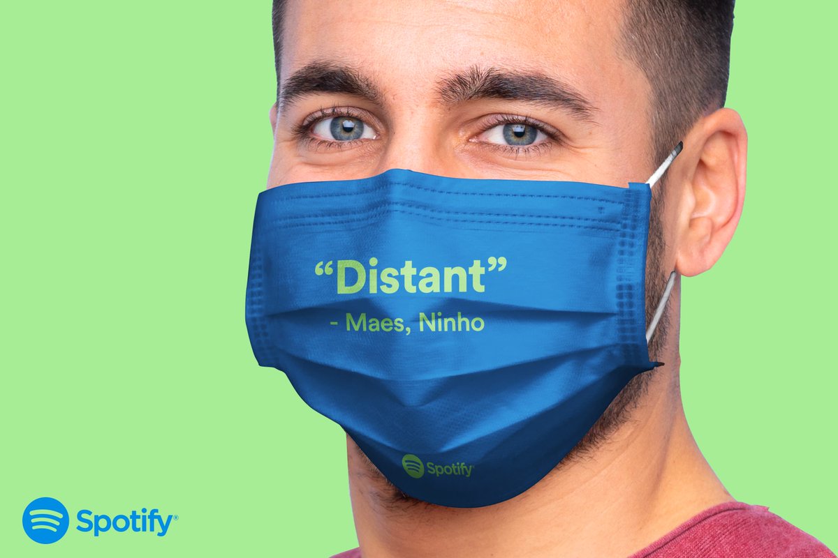 JouneydSidi's tweet photo. J’ai imaginé des masques brandés @Spotify qui mettent en avant certaines musiques. Chaque masque fait référence à un titre qui fait echo aux règles de distanciation sociale.
@NazaBomaye @koba7binks @MaesOfficiel @ninhosdt  @MCHammer https://t.co/Yo1ezdTmk1