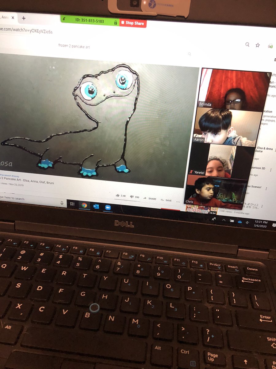ABMurphy118's tweet photo. Zoom Lunch Bunch! Talked about what we can cook, our favorite and least favorite foods, and watched pancake art! Silly crazy fun we never knew we would have 😋 #fcsrising #futurechefs #beourchef https://t.co/xInfwdxKh6