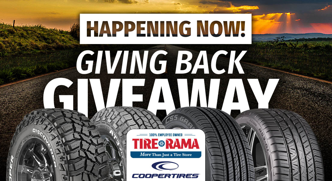 Our Giving Back Giveaway is going on right now! We are giving away 12 sets of Cooper Tires with free installation to people in our community. Click the link to enter the giveaway. contest.app.do/giving-back-gi…
