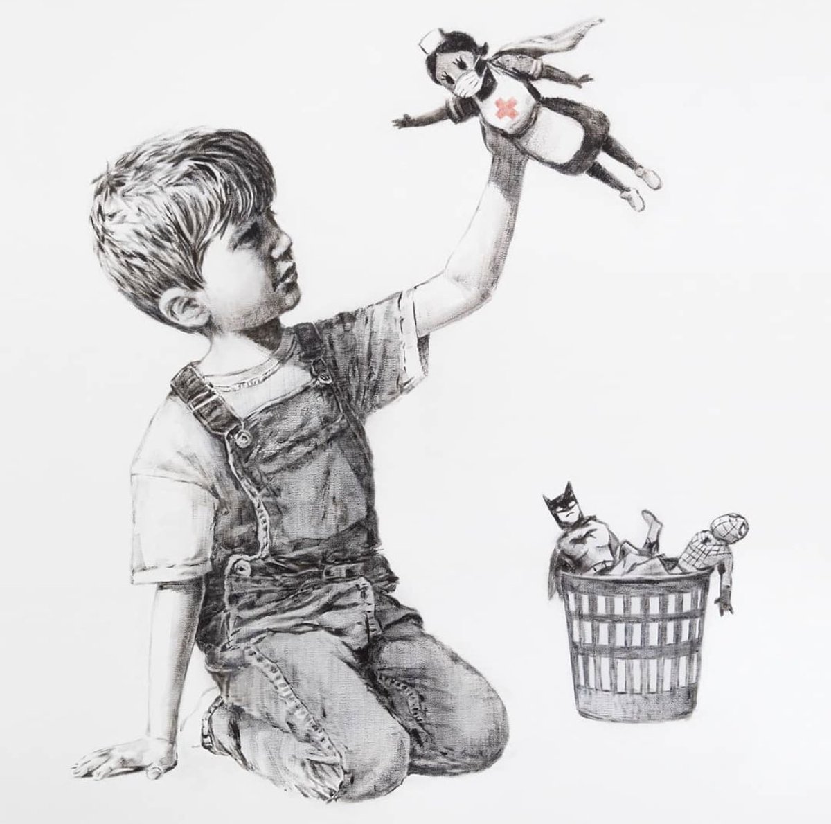 OguzhanUgur's tweet photo. #banksy new heroes https://t.co/KBsbIswva0
