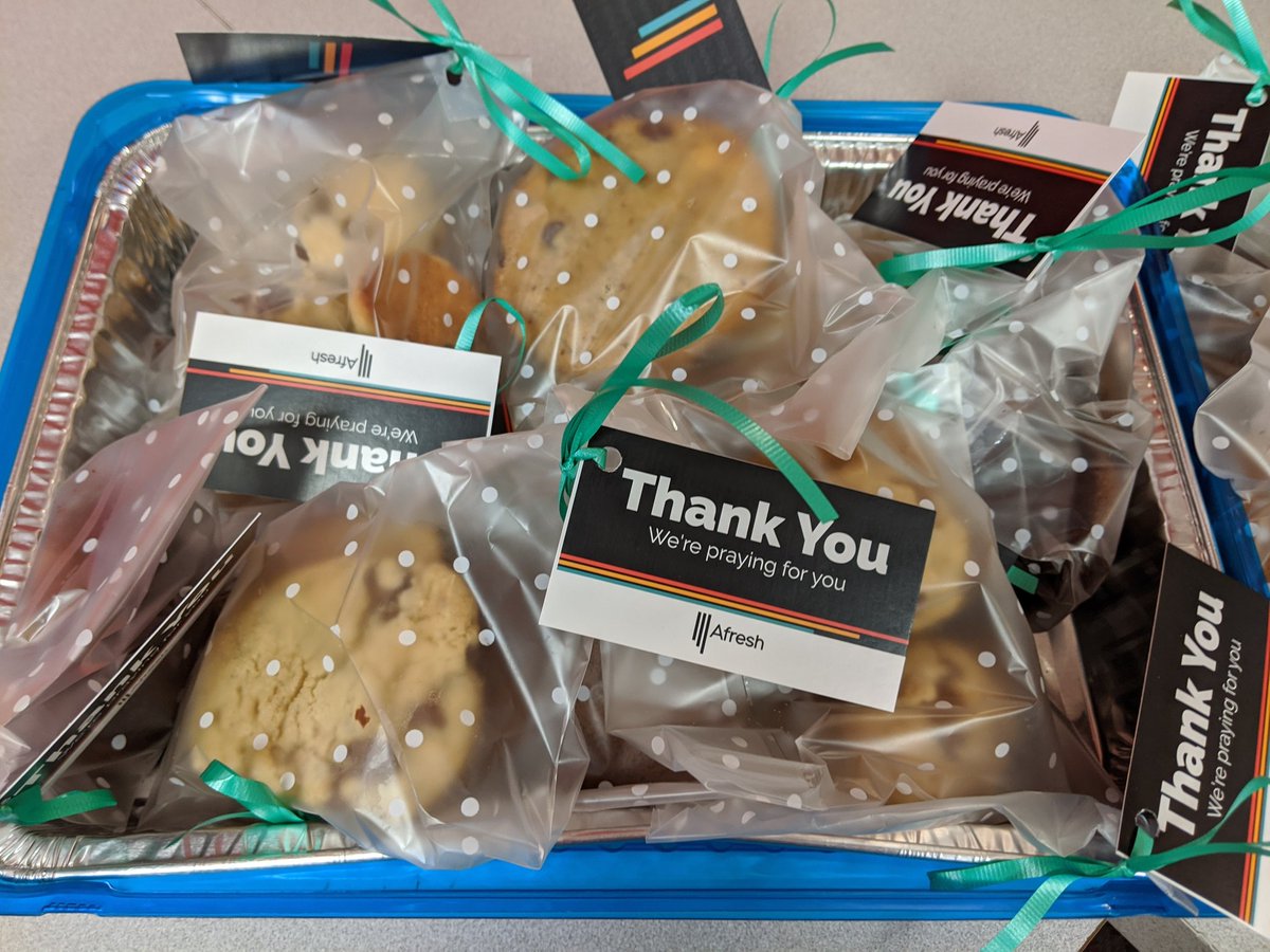 jennhrtm's tweet photo. Thank you Afresh church for the cookies! We appreciate all the support we are receiving from the community ❤️ #T2379 #WinchesterNorthTarget #WorkSomewhereYouLove  @Target  🎯 https://t.co/bNH3DbaGTh