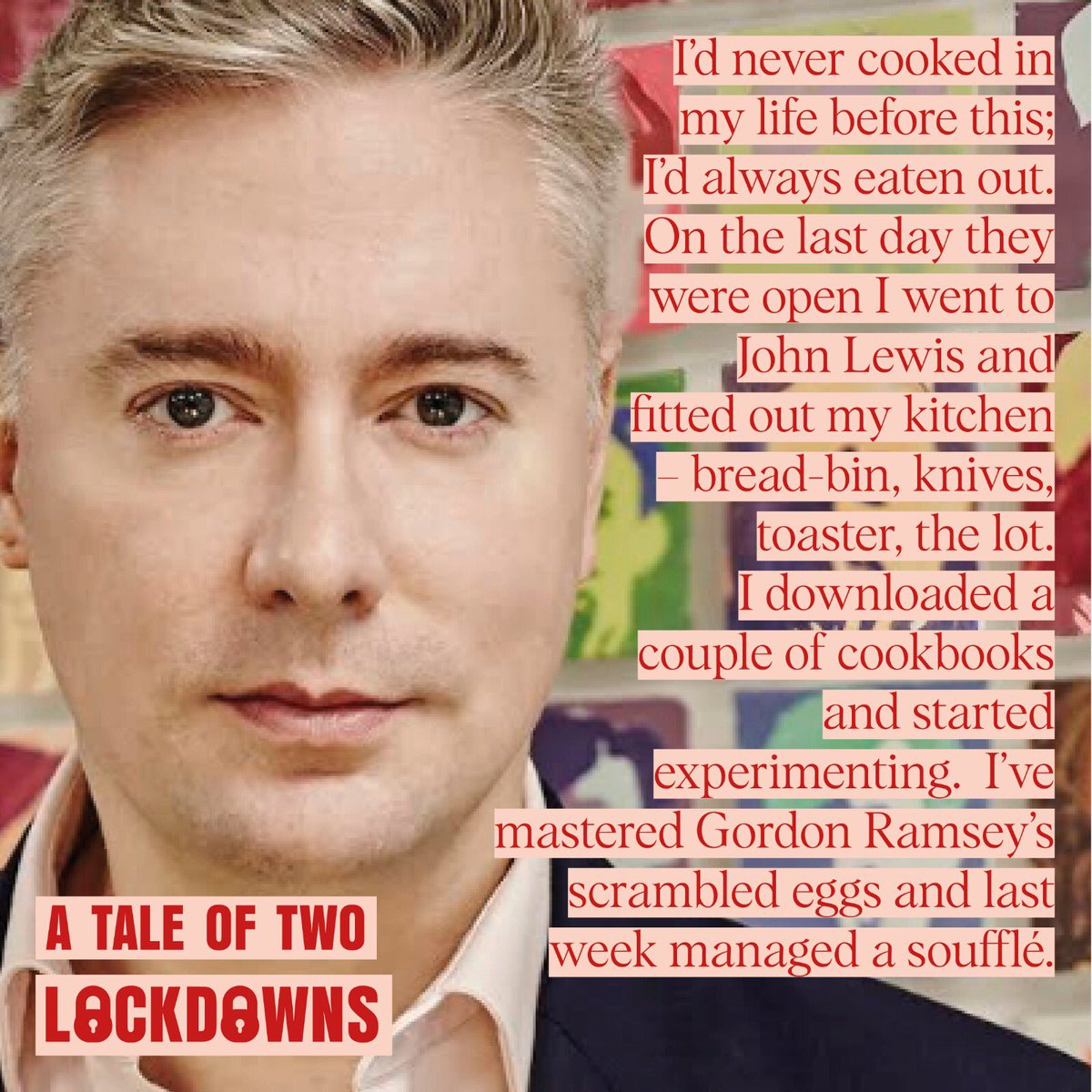 ElizaFilby's tweet photo. Read how the Investment Banker and the actress are experiencing #lockdown differently in Part X of my #taleoftwolockdowns. Amelia had her tour cancelled while Mervyn is now on 20 Zoom calls a day. Read their stories of eerie Soho, theatre’s future and sourdough and soufflé https://t.co/cOycEKtNl2