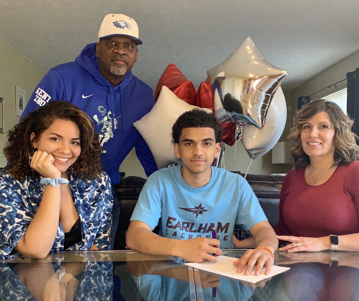 CJEaglesSports's tweet photo. Virtual Signing Day: Cameron Jackson has committed to play Lacrosse at Earlham College. Cameron is a 4 yr letter winner in lacrosse, was also named Team Captain. He is also a member of the men's basketball team. #SigningDay @cjeagles @CJEaglesMensLAX @CJEaglesMBB @gclcoedsports https://t.co/YhroxWOfil