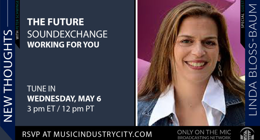 This afternoon, our very own <a href="/lindablossbaum/">Linda Bloss-Baum</a> will be featured on <a href="/MusicIndCity/">Music Industry City</a>'s podcast to discuss how SoundExchange is dealing with the current landscape, what this means for artists and businesses, and what the future may bring. Tune in at 3 p.m ET: fal.cn/37VYJ🎙️