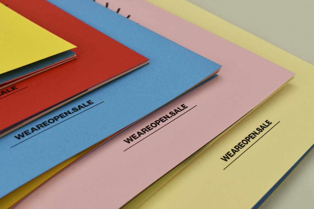 printloveuk's tweet photo. We created these ace brochures for @studiodbd using some of @Wigstonpaper's most vibrant shades. We love how one bold design can have such a different effect depending on the paper it's printed on. Read more about the print process &amp; materials here:

https://t.co/whisNCuQx6 https://t.co/NhzxbUH9ld
