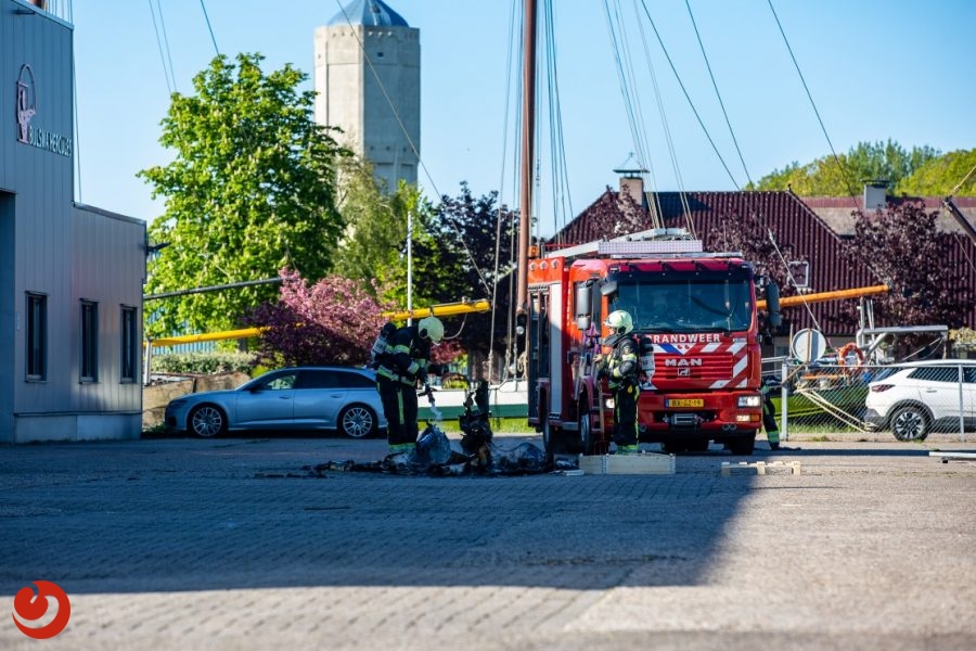 Containerbrand in bedrijfspand - FRANEKER – De brandweer werd omstreeks half zes gealarmeerd voor een containerbrand aan de Oostelijke Industrieweg. Ter plaatse... -..