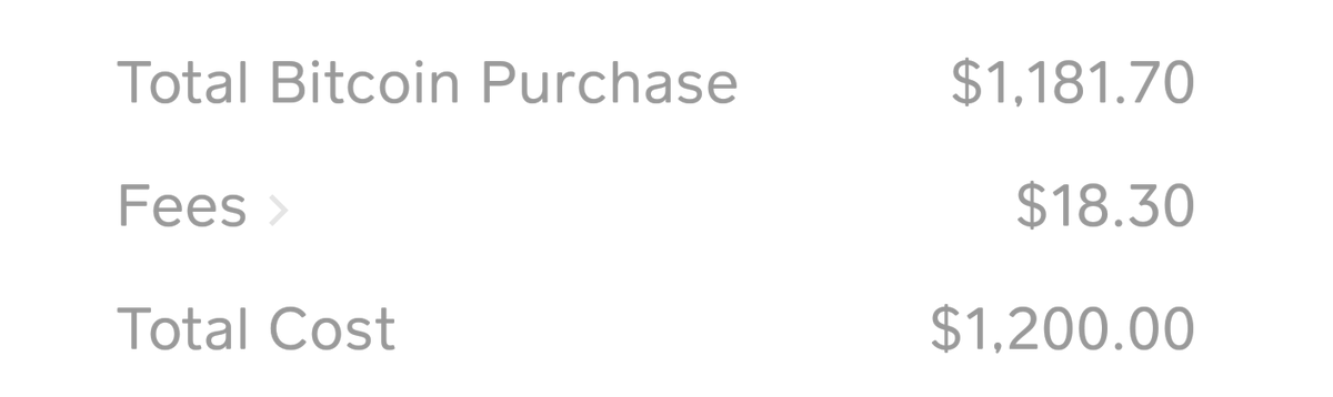 SZXBT's tweet photo. Cashapp vs Coinbase fee comparison if you were to buy $1200 worth of #bitcoin https://t.co/QkhJuTUNId