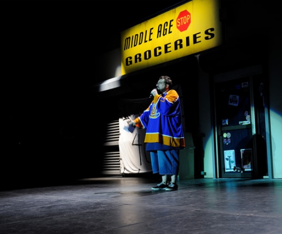 thisisdaddyo's tweet photo. A recreation of Kevin Smith’s “Clerks” set that we built for his 40th birthday celebration show "Too Fat for Forty". Not to brag, but Kevin couldn't believe how accurate it was and how quickly we built it. https://t.co/a2SP7soLW4