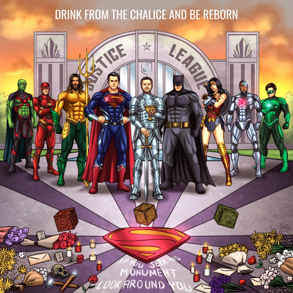SamuEl_KentMan's tweet photo. Have you found the lost secret of the Holy Grail?
Drink from the chalice and be reborn!
Dedicated to Zack Snyder's Knights of the Roundtable. We are his monument. Special thanks to #TPZ, #SnydersAmazons, Spartans who are #HereForZack & #GiveBackToZack #ReleaseTheSnyderCut #ZSJL https://t.co/oHGtLitqVk