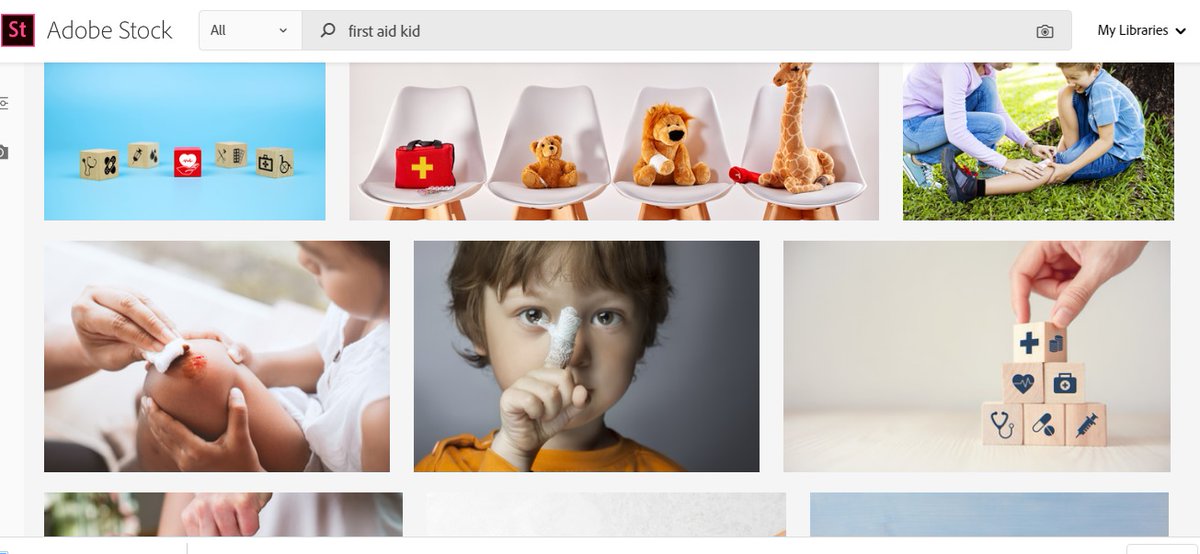 LitaTweets's tweet photo. That moment when you're searching for a stock photo of a "first aid kit" and are quite puzzled at the results.
#Typo #EditorFail https://t.co/MrGP8bAJdr