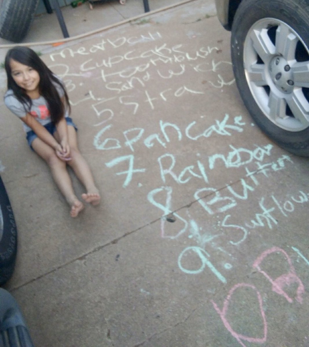 FridayatBurnet's tweet photo. Dalila found a fun way to practice this week’s spelling words. Good job, Dalila! Love and miss you!! @BurnetColts #quarantineschool #distancelearning @EcisdElar #secondgrade #barefootlearning https://t.co/xCoVNlsHBG