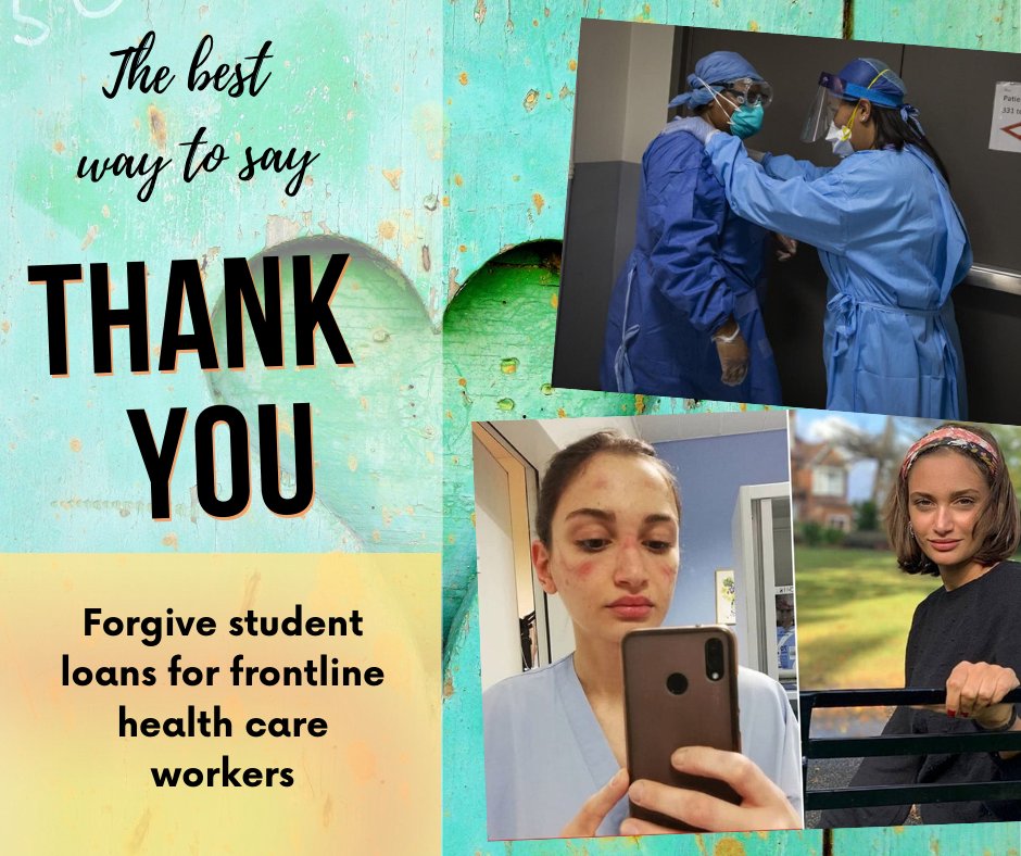 coronavirus_8's tweet photo. #Republicans and #Democrats, this is a great way to say #ThankYouNurses on #NationalNursesDay. Forgive student loans for #FrontlineFirst health care workers. 

https://t.co/rk0o8ojRcf https://t.co/P0OeT1Qb4I