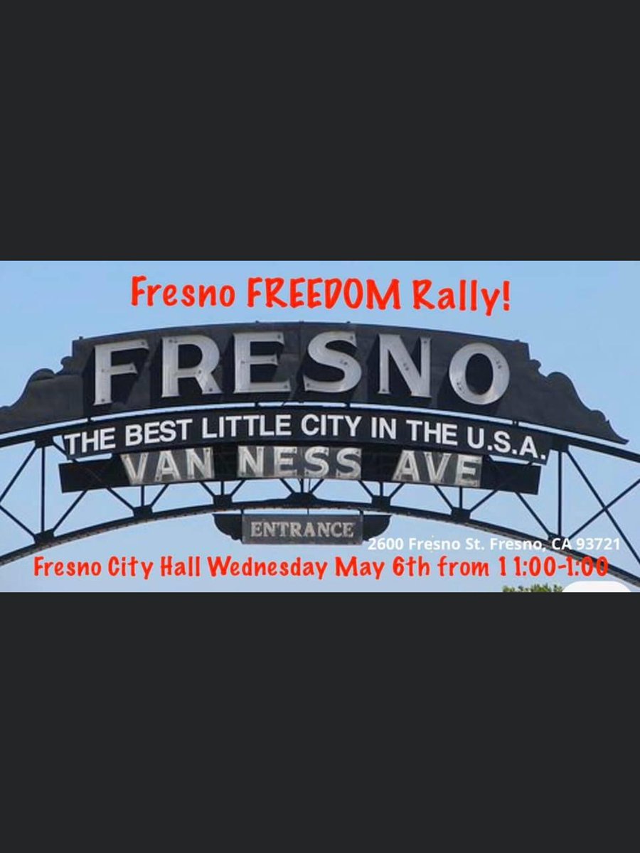 KevCookingham's tweet photo. There is a Freedom Rally Today Wednesday, May 6th at Fresno City Hall from 11:00 – 1:00. Kevin will be speaking.
https://t.co/umV02MtB0I
#Cookinghamforcongress #VoteCostaOut #FlipCongress https://t.co/S1YyBQtRq2