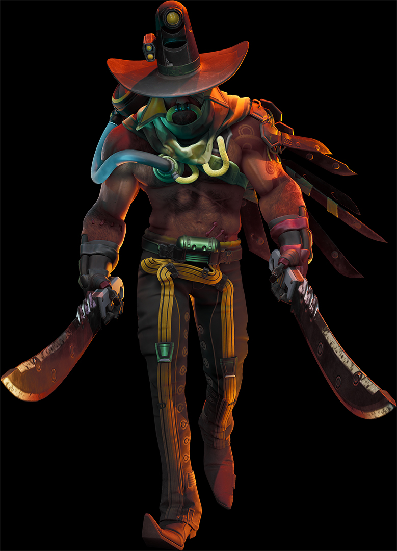 BleedingEdgeNT's tweet photo. Next up on #ConceptToConsole: El Bastardo!
Concept art created by Senior Concept Artist @marco2d #BleedingEdge https://t.co/FP9qwej6bn