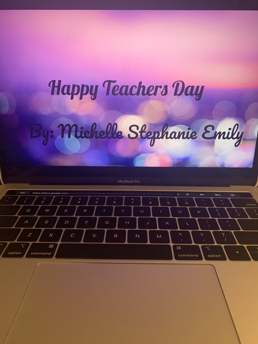 Yesterday was #NationalTeacherDay and my students sent me pictures, videos and made a slideshow for me! I am blown away! I miss you all!💗