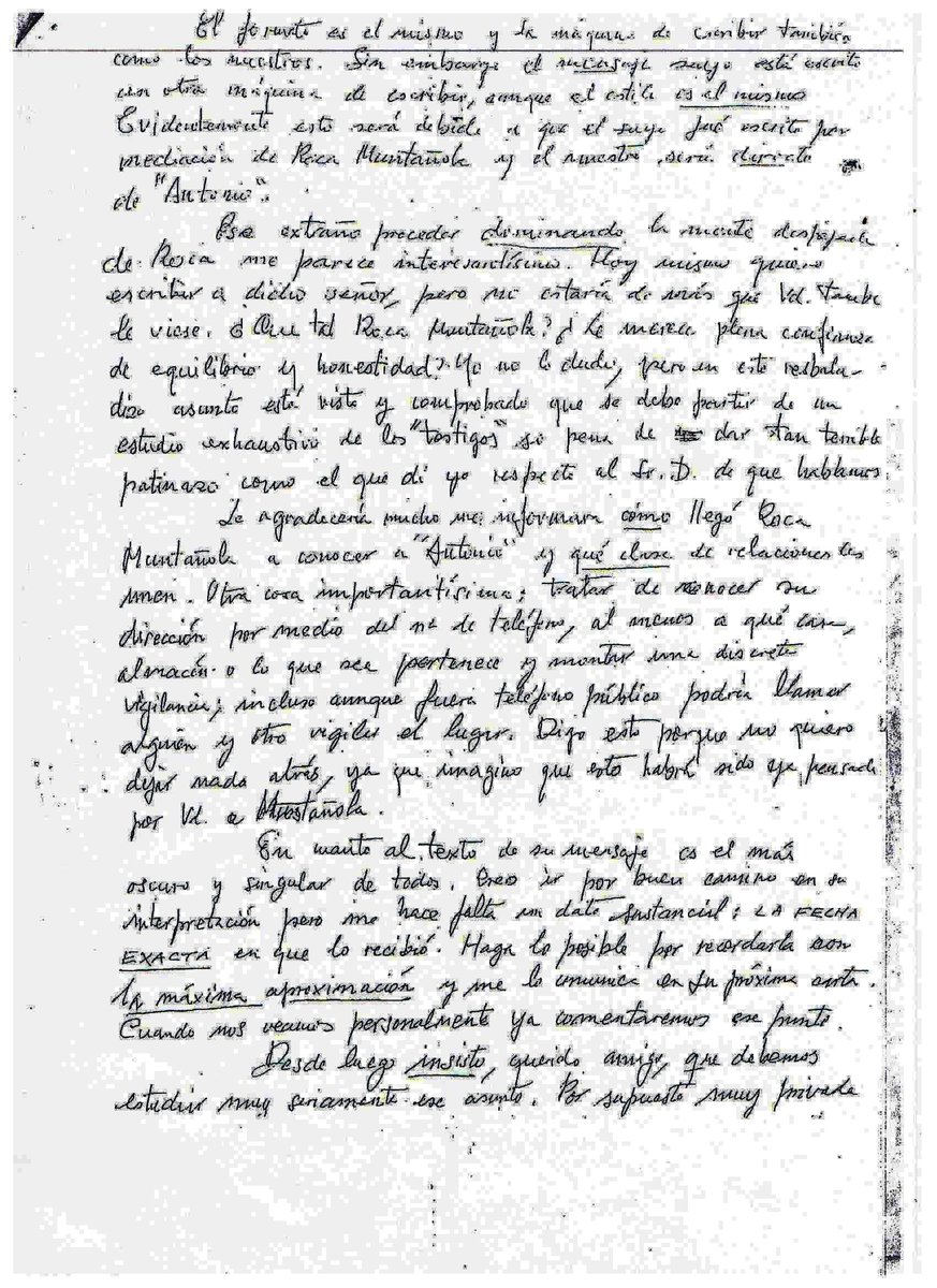 GemaLozan's tweet image. Documento inédito: Carta del Padre Enrique López Guerrero a Antonio Ribera fechada el 18/01/1970 sobre el nuevo mensaje de Saliano recibido el 24 de Diciembre de 1969