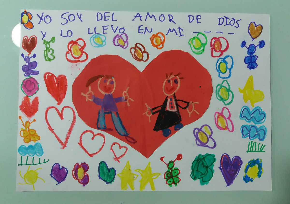 AmorDiosCaudete's tweet photo. Celia y Lucía de 5 años comparten sus trabajos con todos nosotros. #FelicitaUsera2020 #amordedioscaudete https://t.co/cUJITygFhn