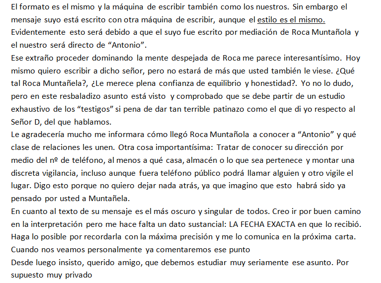 GemaLozan's tweet image. Documento inédito: Carta del Padre Enrique López Guerrero a Antonio Ribera fechada el 18/01/1970 sobre el nuevo mensaje de Saliano recibido el 24 de Diciembre de 1969