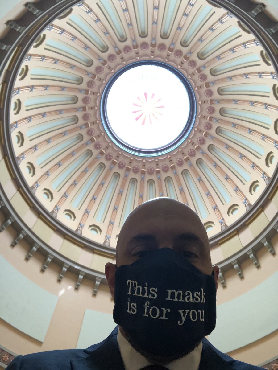 JeffaCrossman's tweet photo. We’re back to vote at the Statehouse today and taking responsible precautions to keep everyone safe. #weworkforyou https://t.co/Ah2xymqZuM