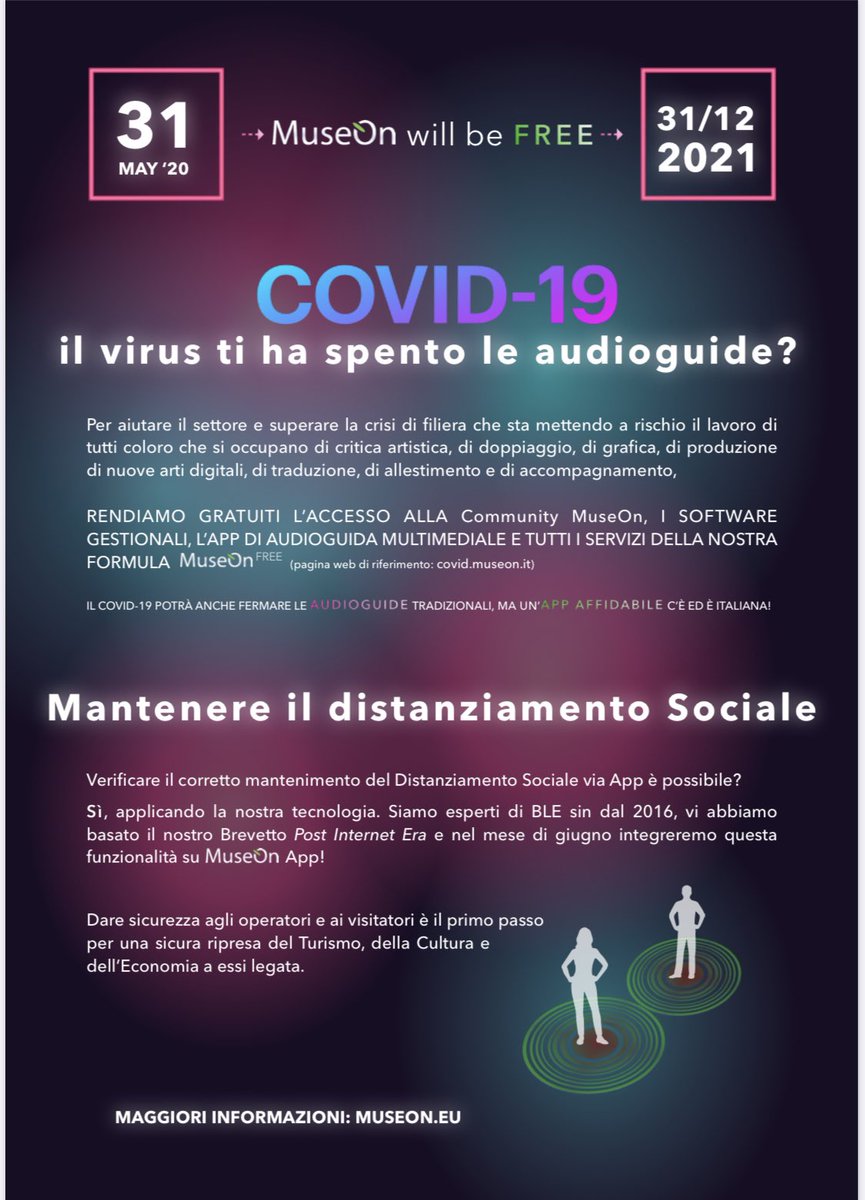 MuseOnApp's tweet photo. #Covid19 #Musei #Ripartire #Sicurezza https://t.co/KReKWpA7zf