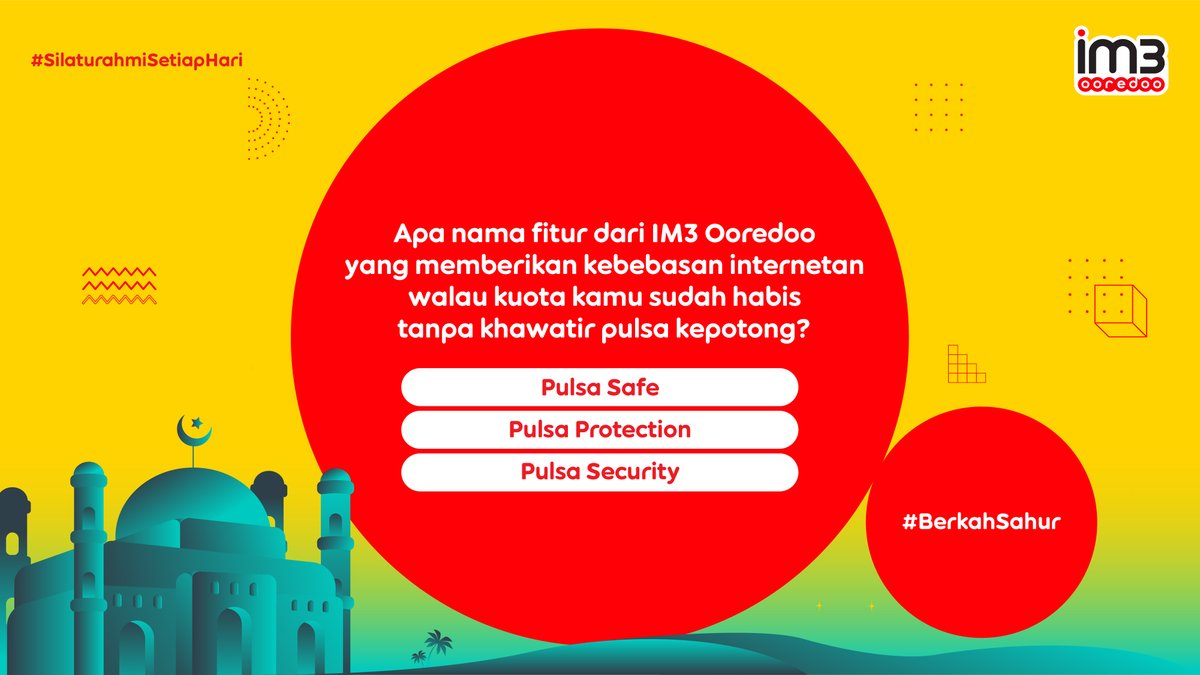 indosatim3's tweet photo. Fitur ini ada di #PaketYellow, #FreedomInternet, dan Freedom U.

Langsung RT dan reply jawaban kamu, sertakan hashtag #BerkahSahur #SilaturahmiSetiapHari, dan jangan lupa mention 3 temen kamu ya. https://t.co/wjOIFdk5of. https://t.co/R2NH1QhwQP