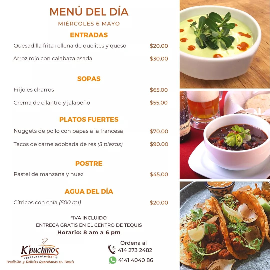 RestMex2016's tweet photo. En K'puchinos estamos contigo para dejarte con un mejor sabor de boca a pesar de la situación. 😋

#encasaconKpuchinos #servicioadomicilio #consumelocal
@KpuchinosRest
@Tequisquiapan https://t.co/wfQonVsca4