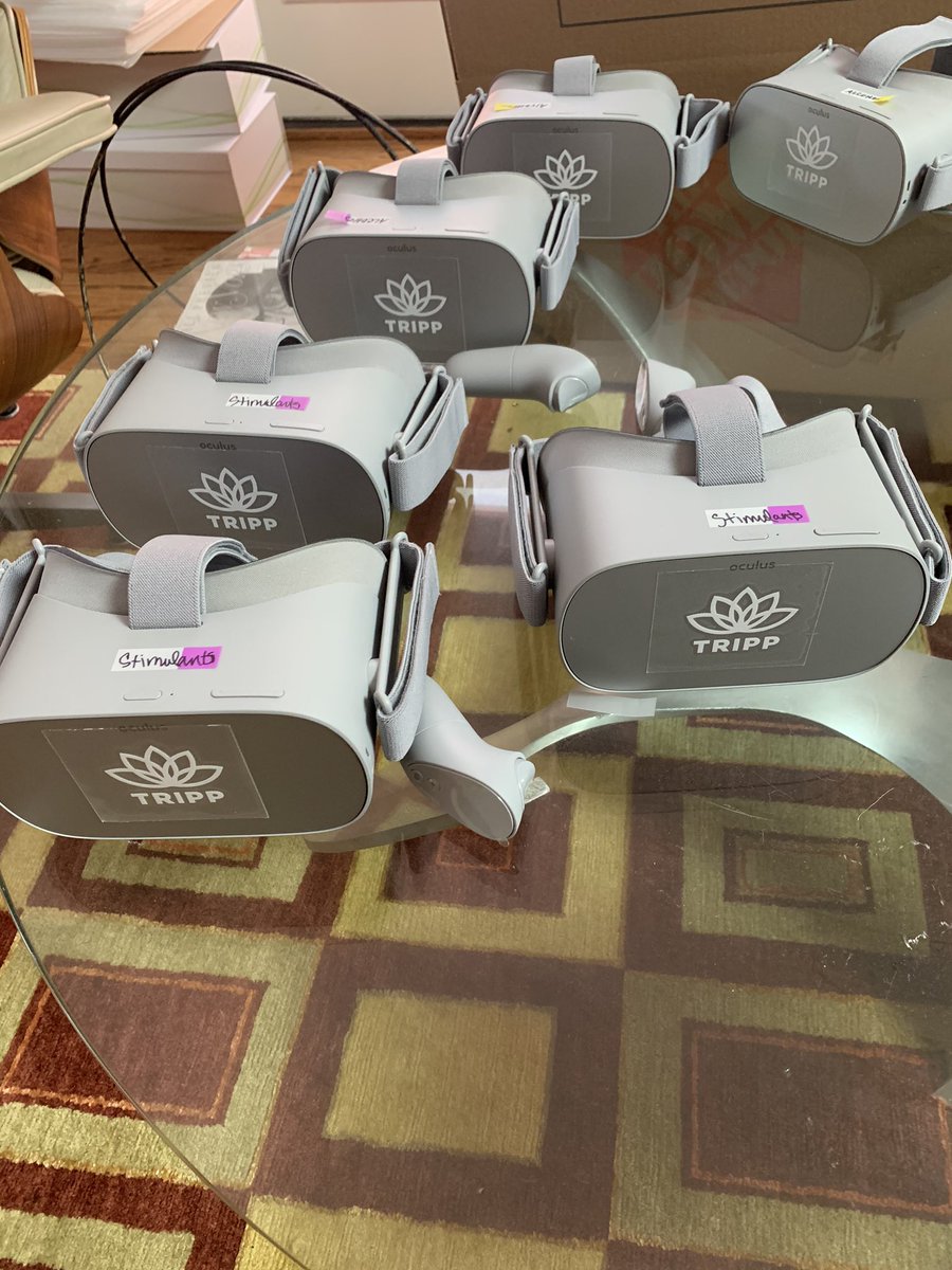 nanea's tweet photo. So excited to ship out devices for our NIH funded research study specific to Substance Use Disorder we are doing with @SoberGridApp.This is @TRIPPVR 's 2nd study in SUD treatment and a personal mission of mine to help those who struggle with the savagery of Addiction. https://t.co/bmpGCZiPwL