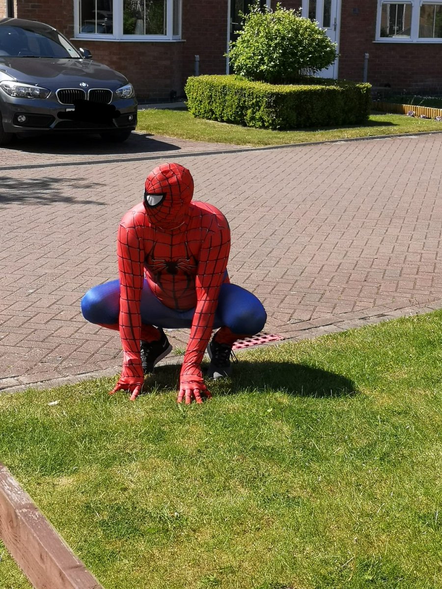 kirstsimo's tweet photo. @WonderfulWrens When Noah and Annie met spiderman https://t.co/gm44Lwau4R