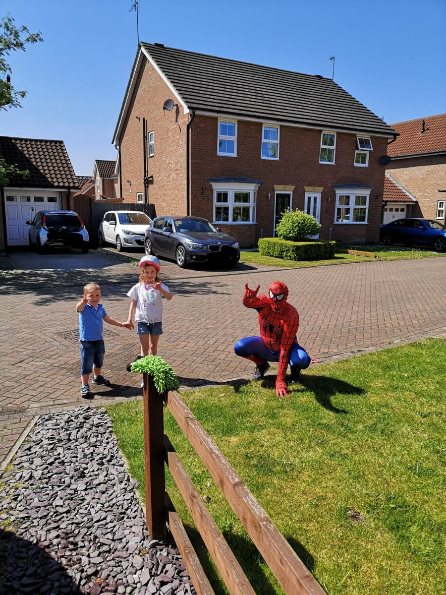 kirstsimo's tweet photo. @WonderfulWrens When Noah and Annie met spiderman https://t.co/gm44Lwau4R