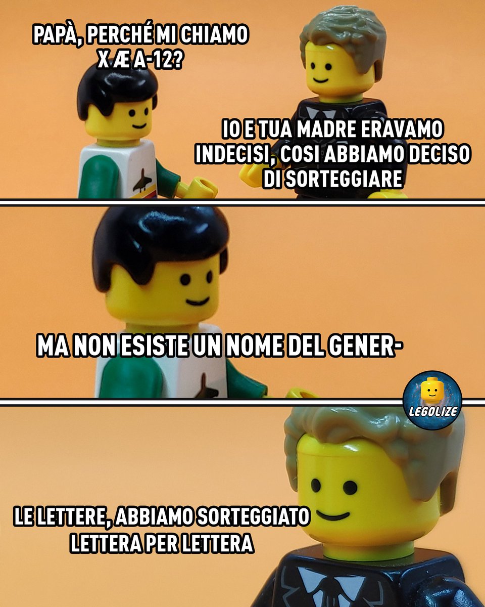 E ora chi glielo spiega al figlio di #ElonMusk perché si chiama X Æ A-12