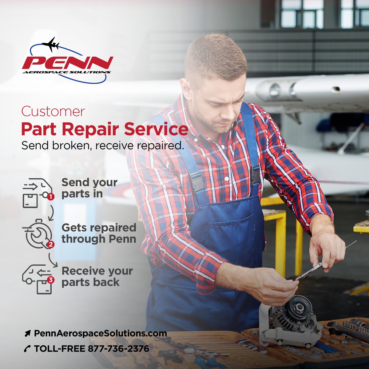 penn_aerospace's tweet photo. #Aircraft Parts Repair Service through Penn #Aerospace Solutions. Have your #FAA aircraft part professionally repaired and save on part renewal costs. Visit https://t.co/ZGPedej8Af to find out how
#bizjet #avgeek #pilot #selfly #aircraftcharter #privatejets #businessjets https://t.co/ZAwpiByuqj