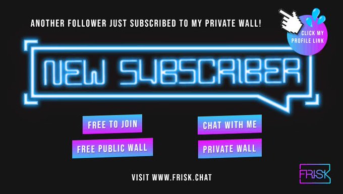 Don't forget I also have a free public wall on @friskvip, see it here https://t.co/9YcLBv8txz https://t