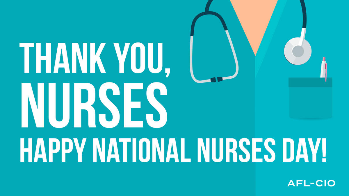 PrideatWork's tweet photo. Happy #NationalNursesDay ! Let's make sure all our nurses are safe, and have adequate access to PPE. #COVID19 https://t.co/61rtEYbvqr
