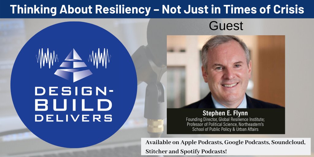 DBIAnational's tweet photo. How we talk about resiliency is more relevant now than ever. In this month’s Design-Build Delivers, we talk about ensuring that project teams aren’t trapped in thinking that ignores the adaptation we need. Download and stream wherever you listen. https://t.co/lkETO4WAVJ https://t.co/X6vlyHlS8X