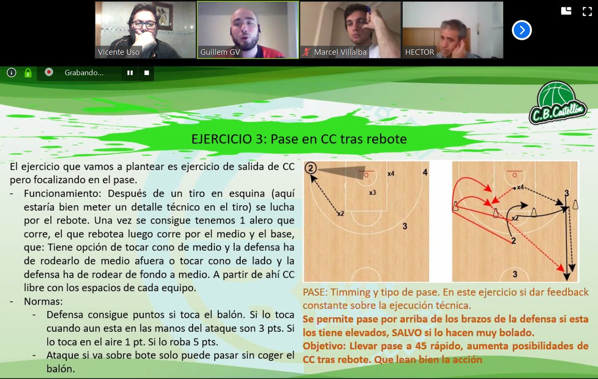 CBCASTELLON's tweet photo. 🎥 ¡Muchas gracias a Guillem González Vivó, entrenador superior de baloncesto y actual entrenador del Conciencia2s Valencia CB Aldaia de liga EBA, por la gran charla de ayer sobre la construcción de ejercicios de pase y tiro! #UnEquipUnClub #GoCBC #EsteEsMiPlanFBCV https://t.co/nsGMF3ORM8