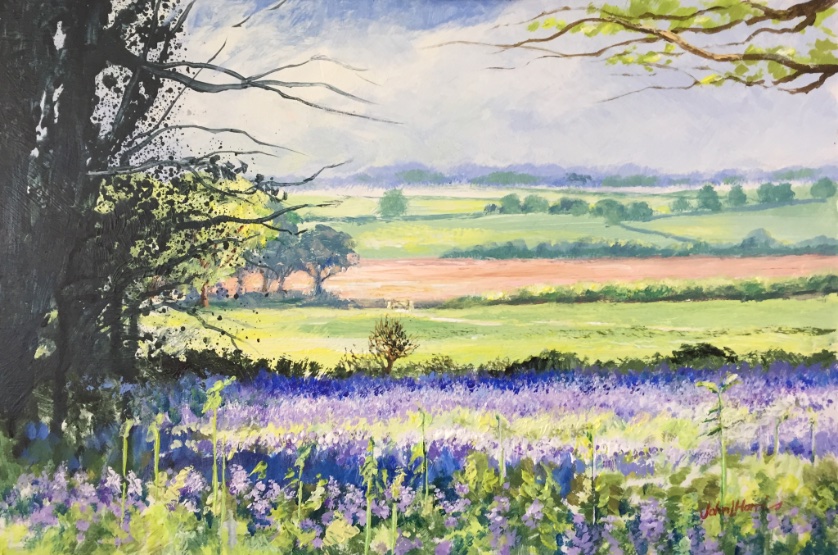 Small sketch in acrylic to celebrate nature’s way of lifting the spirit.