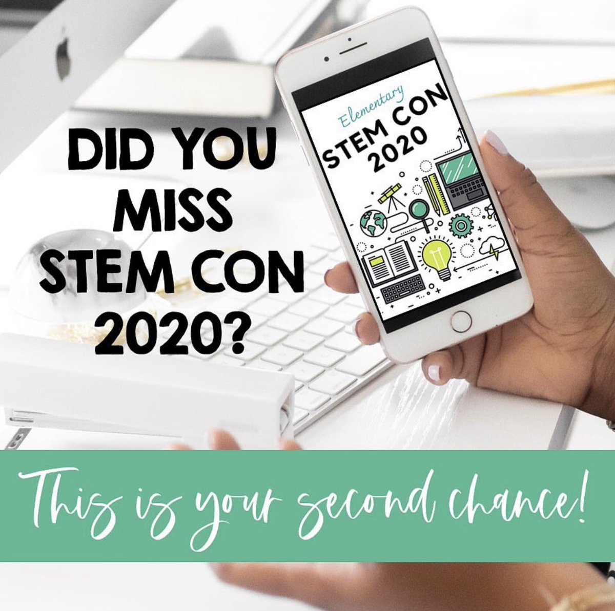 VivifySTEM's tweet photo. #STEMcon2020 is over! But you have ONE LAST CHANCE to access it! Donβt miss out on expert #STEMed training (28 sessions, guest interviews, & panel discussions)!
β£
AND you'll have access to it for 1 whole year!
π https://t.co/IkgZlHuLfDβ£
#professionaldevelopment https://t.co/hfUK8ZSgRn
