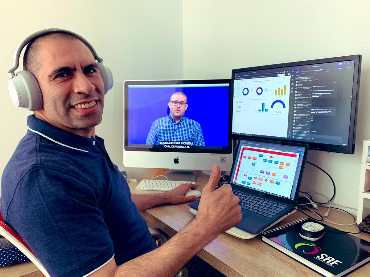 Epaez's tweet photo. #MSBizAppsSummit working from Home ! #Dynamics365 #PowerBI https://t.co/DeNajoF9AK