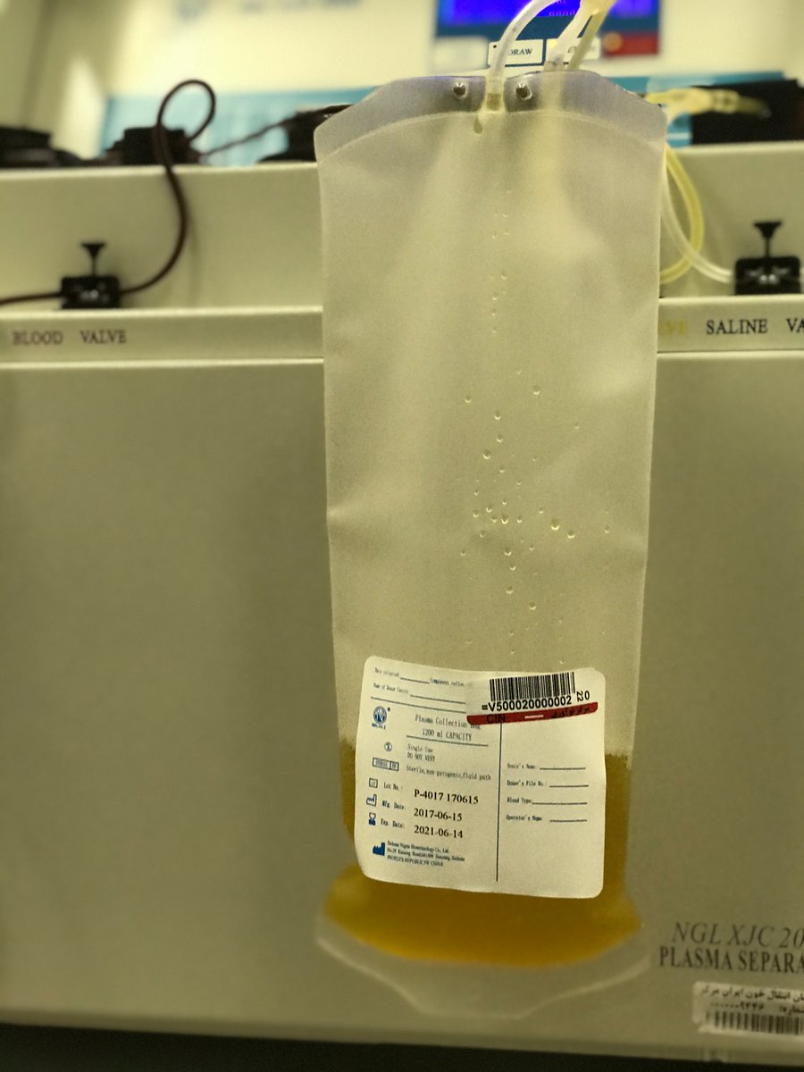 Recovered from #COIVD-19 infection and #antibody positive? Consider #plasma #donation for the search of #lifesaving #therapy. Contact IBTO, a real centre for #innovation. 🙏🙏Dr Eshghi, you have a great team!
