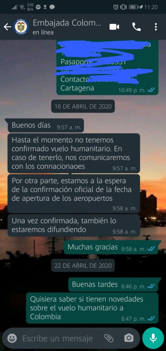 StefaniaPetro's tweet photo. Estamos cansados de respuestas sistematizadas, de que nos ignoren y no den respuestas concretas sobre los vuelos de repatriación, al parecer los estudiantes somos la última prioridad en ser retornados... @IvanDuque @ComisionPrimera @RevistaSemana @OswaldoParadaP @CancilleriaCol https://t.co/H68Qev3aRO