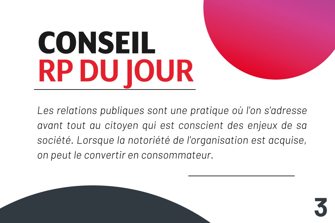 Les citoyens d'aujourd'hui ne sont pas dupes. Il est donc essentiel de faire preuve de transparence et d'authenticité lorsque nous développons des trames narratives ou des angles médias pour nos clients.
#ConseilRP #PRTips
