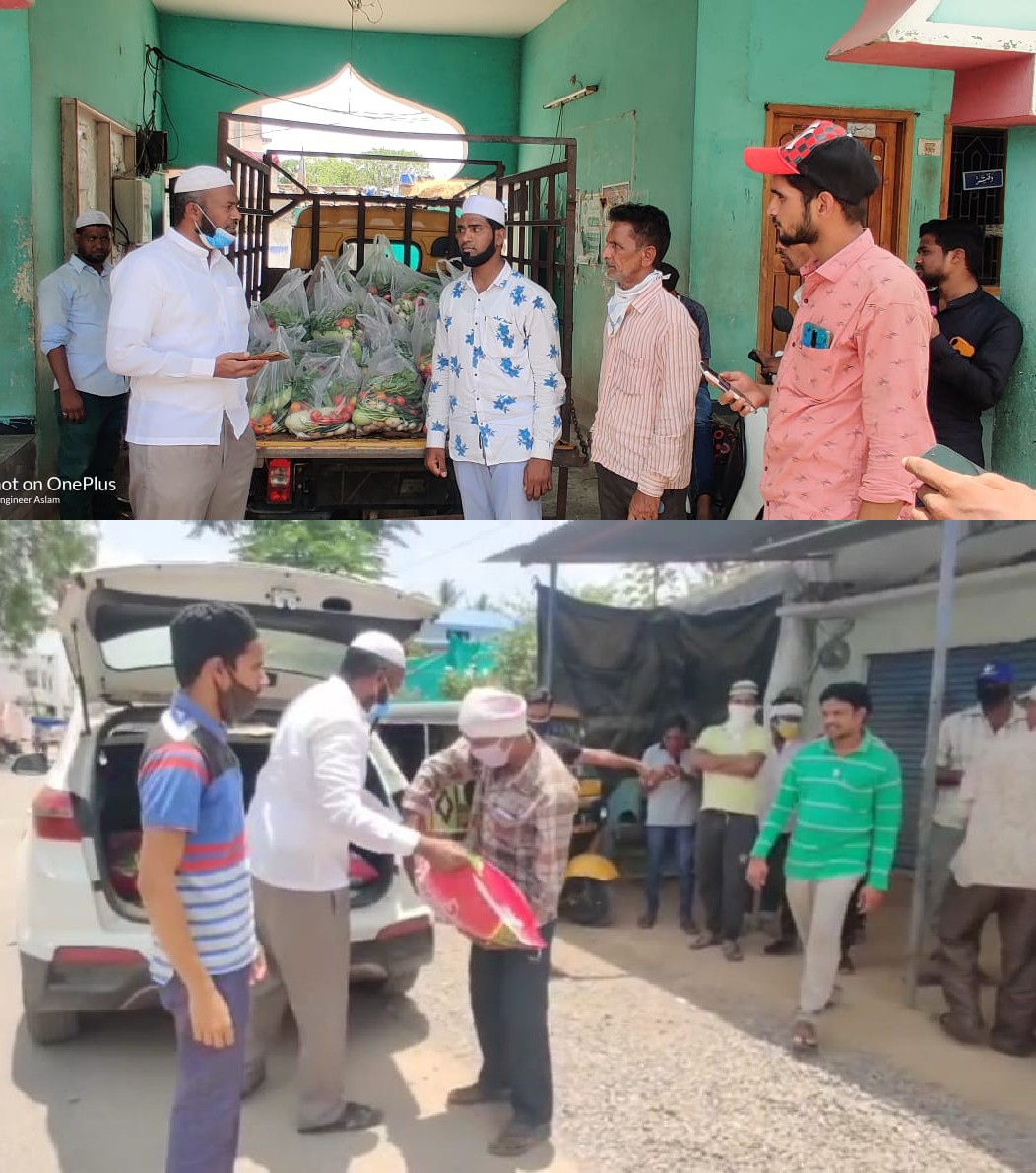ShaikMusheerMIM's tweet photo. Today Distributed Ration Kits &amp; Other Necessary Items In Different Localities of Bodhan.. @asadowaisi https://t.co/YpFVjwR29z