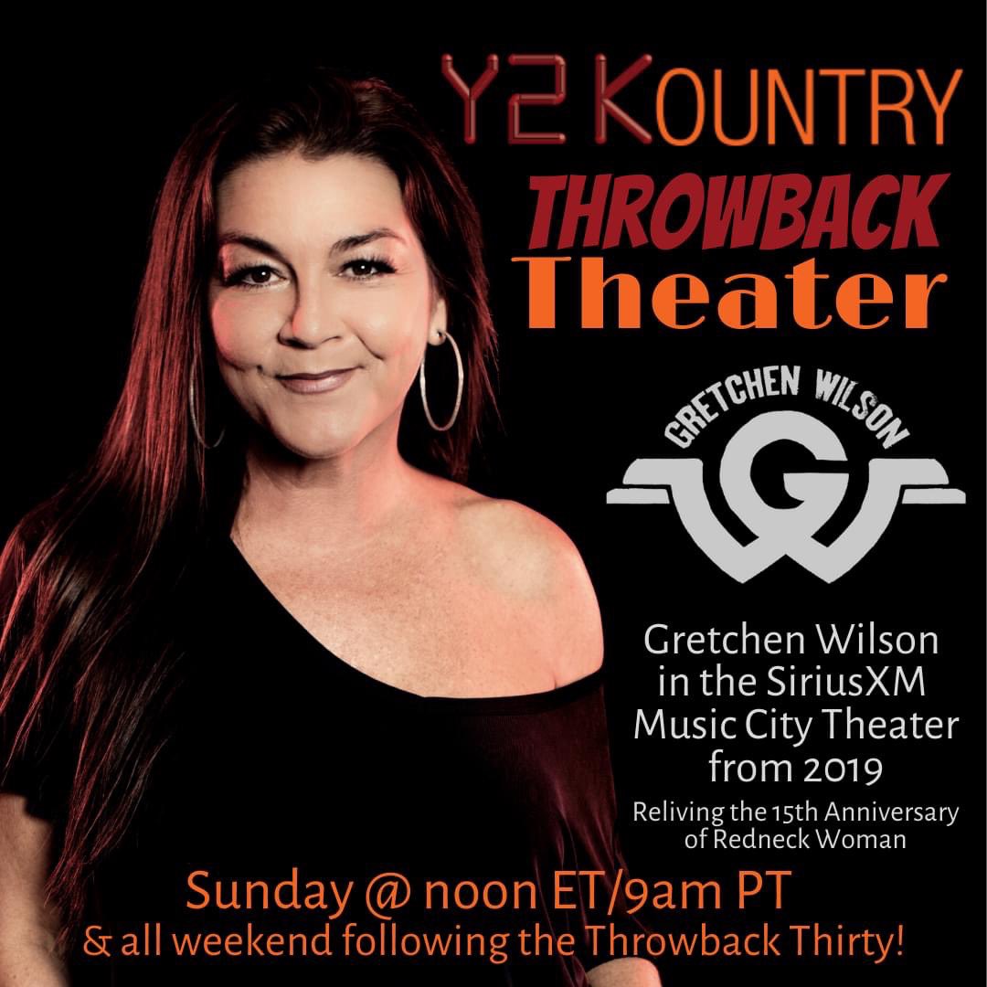 Did you catch this @SIRIUSXM @Y2Kountry #ThrowbackTheater show with me & @JessieG_Music yet? About to air in a few minutes (1:00pm CT today), and again on Friday at 1:00am CT (for you night owls) and 7:00pm CT. We had a blast, so don’t miss it.
