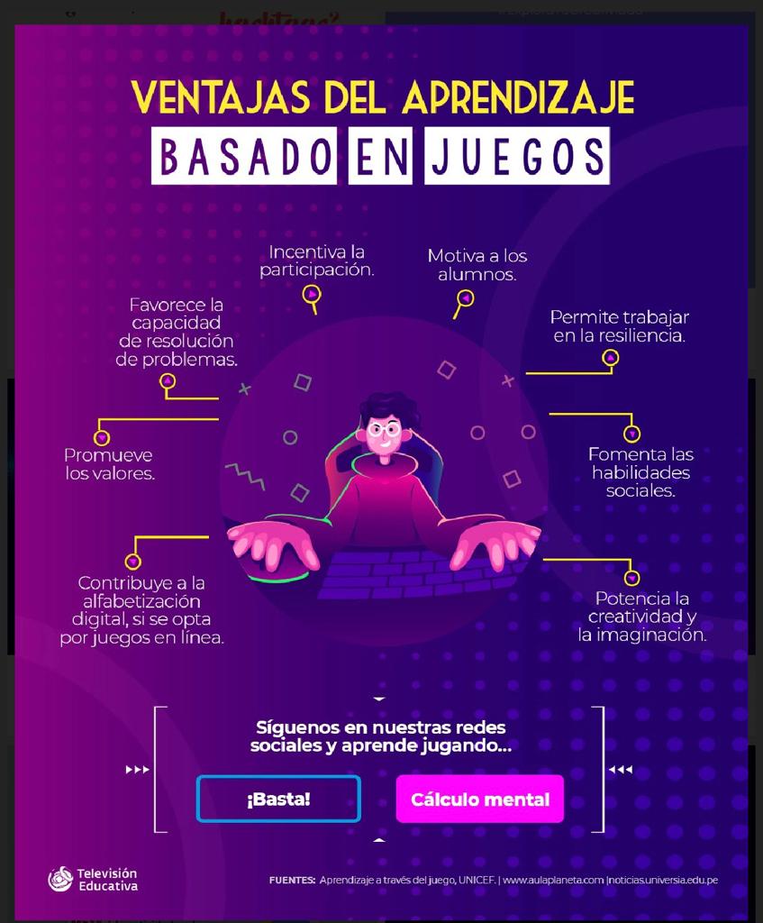 IdeaTICmex's tweet photo. #AprendeEnCasa Conoce las ventajas del aprendizaje basado en videojuegos y #ExplotaTuCreatividad #TIC
@tveducativamx https://t.co/q4WWSJIj05